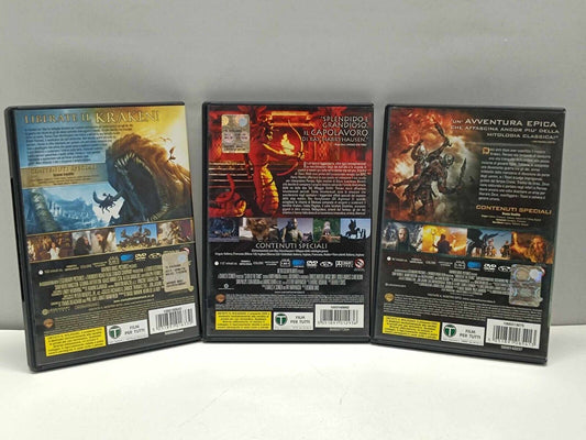Lotto DVD Scontro Di Titani + Scontro Tra Titani + Furia Dei Titani Usato Ita