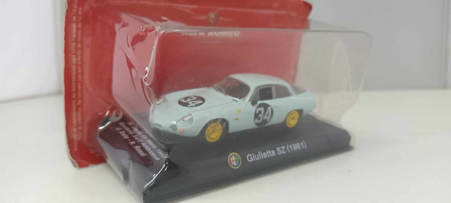 Alfa Romeo Giulietta SZ 1961 - 24h Le Mans 63 #3 Sala - Rossi Edicola 1:43 Usato