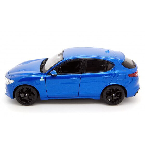 Alfa Romeo Stelvio Quadrifoglio Burago 1:24 Blu Misano Nuovo
