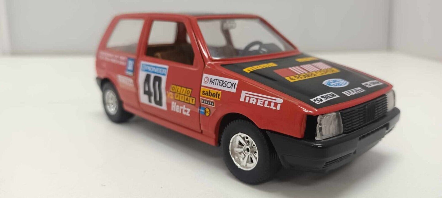 Fiat Uno Turbo #40 Obsoleta Burago 1:24 Usato Made In Italy 1/24