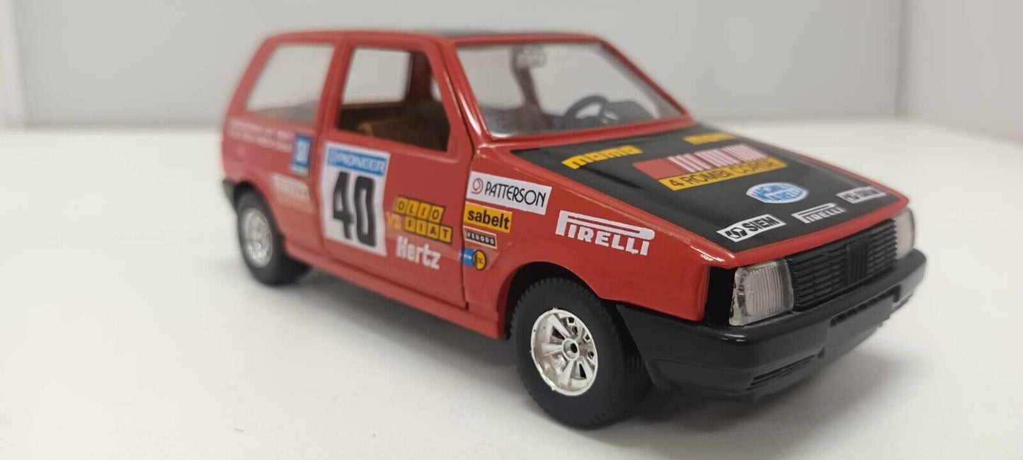 Fiat Uno Turbo #40 Obsoleta Burago 1:24 Usato Made In Italy 1/24