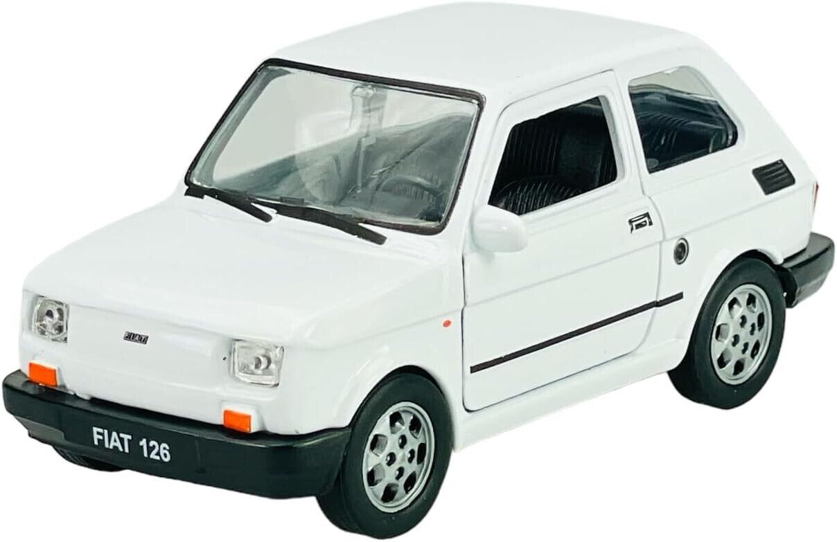 Fiat 126 White Bianco 1972 Welly Nex 1:21 NO 1:24 Nuovo 1/21 Equivalente Polsky