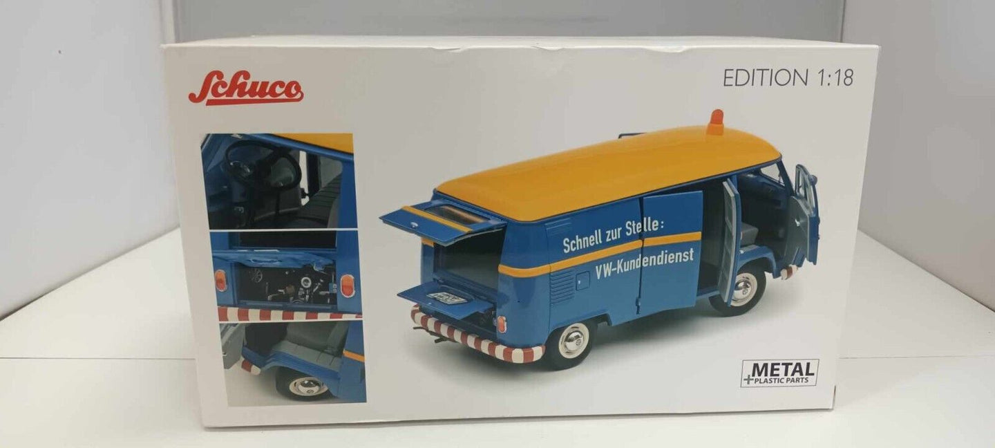 Volkswagen T1 b Kastenwagen VW-Kundendienst Servizio Clienti Schuco 1:18 Usato