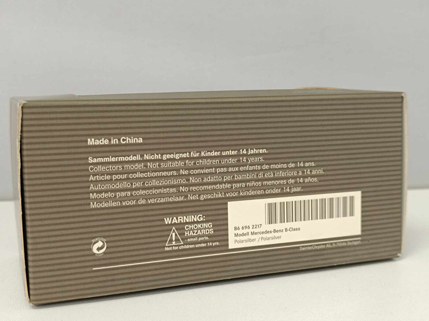 Mercedes-Benz B-Klasse W245 Minichamps 1/43 Polarsilver Usato + Teca