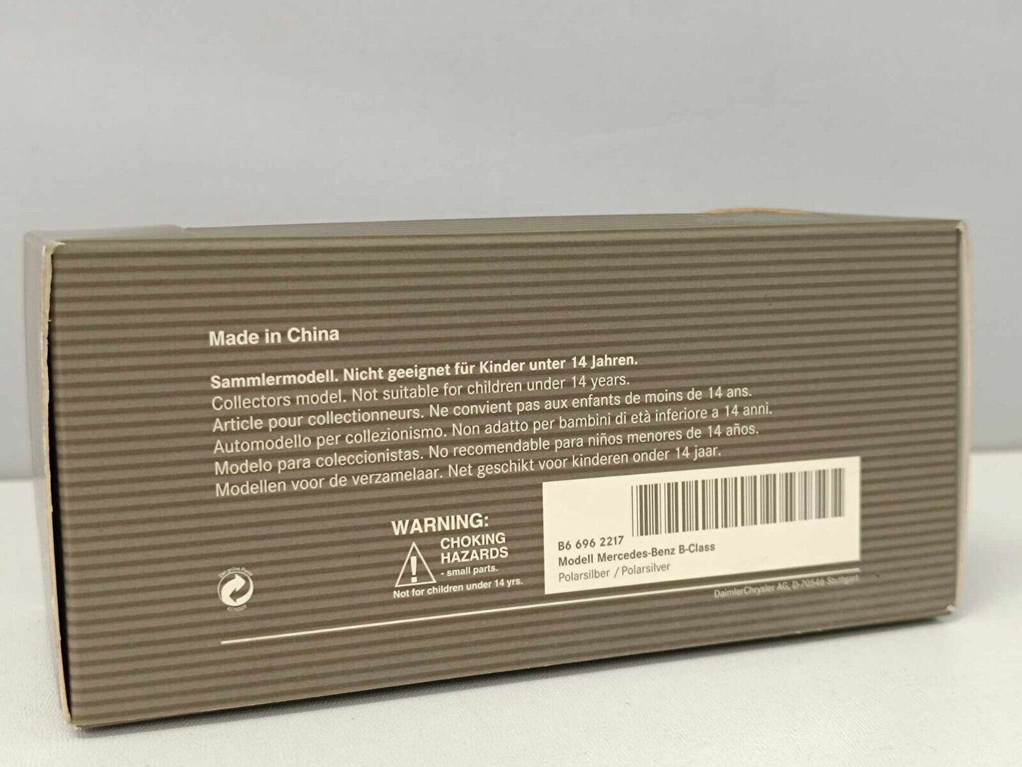 Mercedes-Benz B-Klasse W245 Minichamps 1/43 Polarsilver Usato + Teca