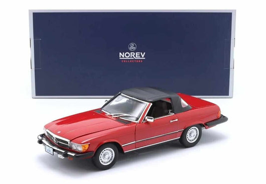 Mercedes-Benz 450 SL 1979 US Version Norev 1:18 Rosso Red GM Shop