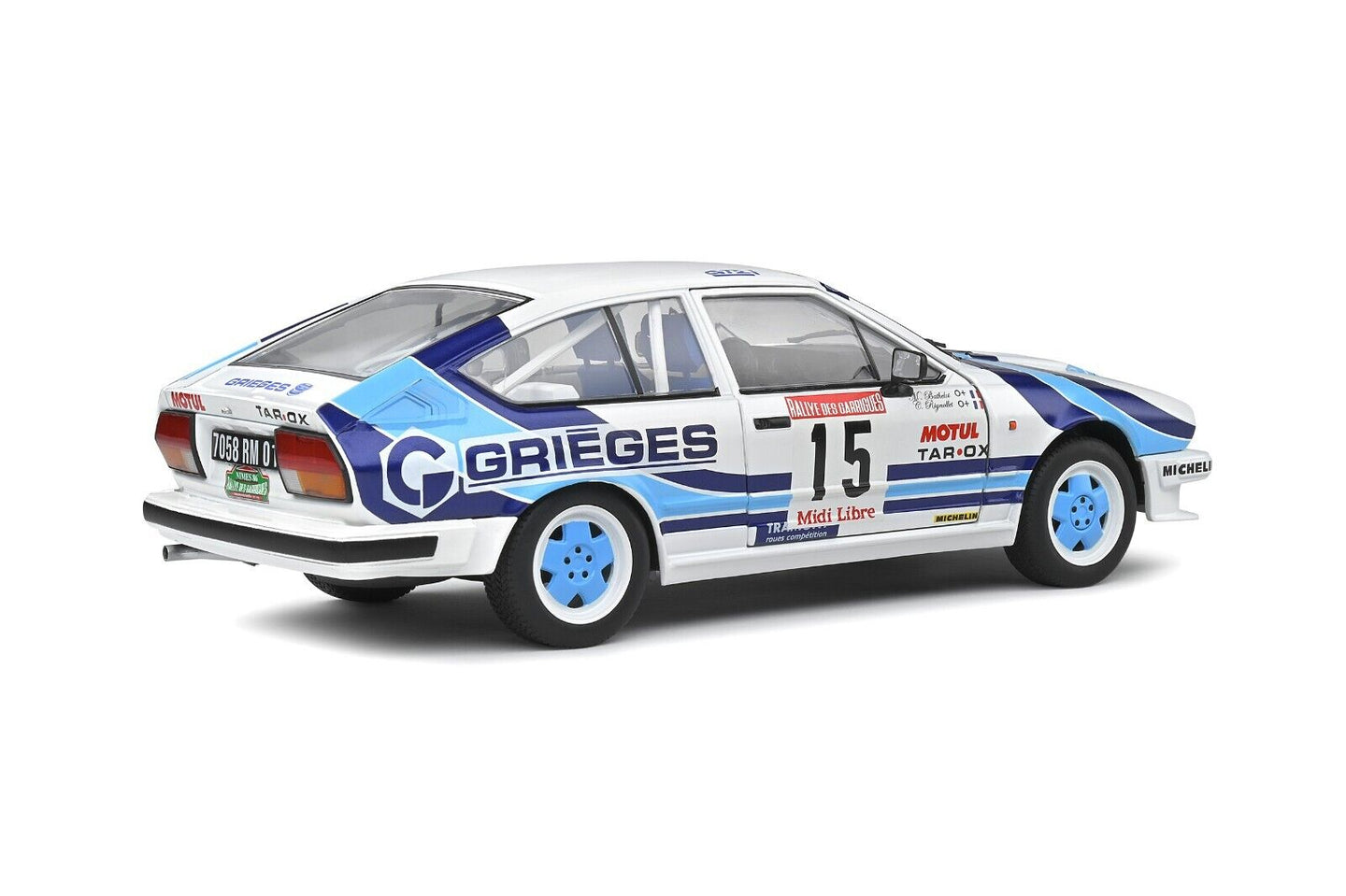 Alfa Romeo GTV6 Rallye Des Garrigues 1986 #15 Rigollet - Bathelot Solido 1:18