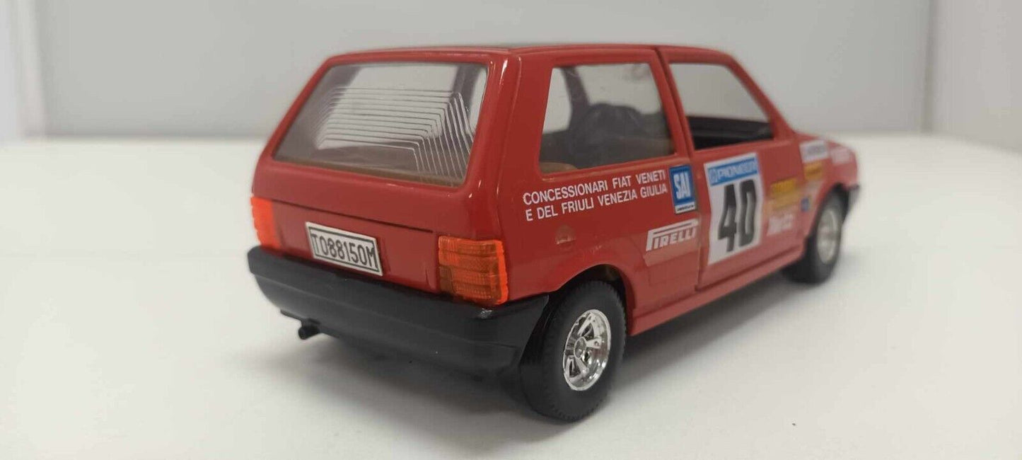 Fiat Uno Turbo #40 Obsoleta Burago 1:24 Usato Made In Italy 1/24