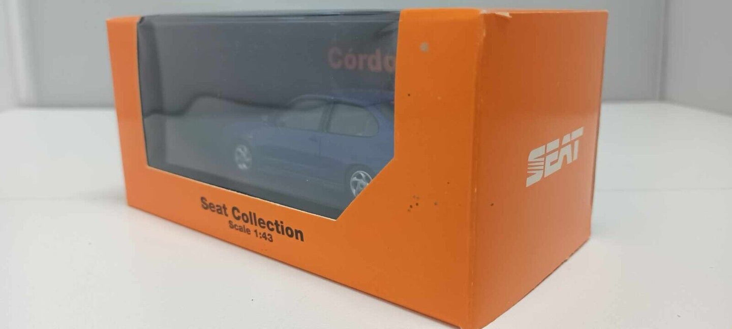 Seat Cordoba SX 1999 Herpa Seat Collection 1:43 Blu Metallizzato Usato + Teca