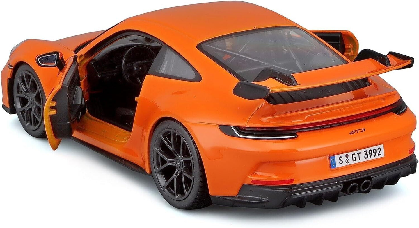 Porsche 911 GT3 Burago 1:24 Orange Arancione Nuovo 18-21104
