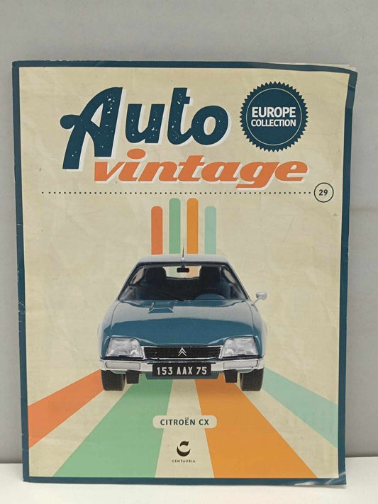 Citroen CX 1974 Blu Blue Edicola Auto Vinntage #29 - 1:24 Nuovo + Fascicolo
