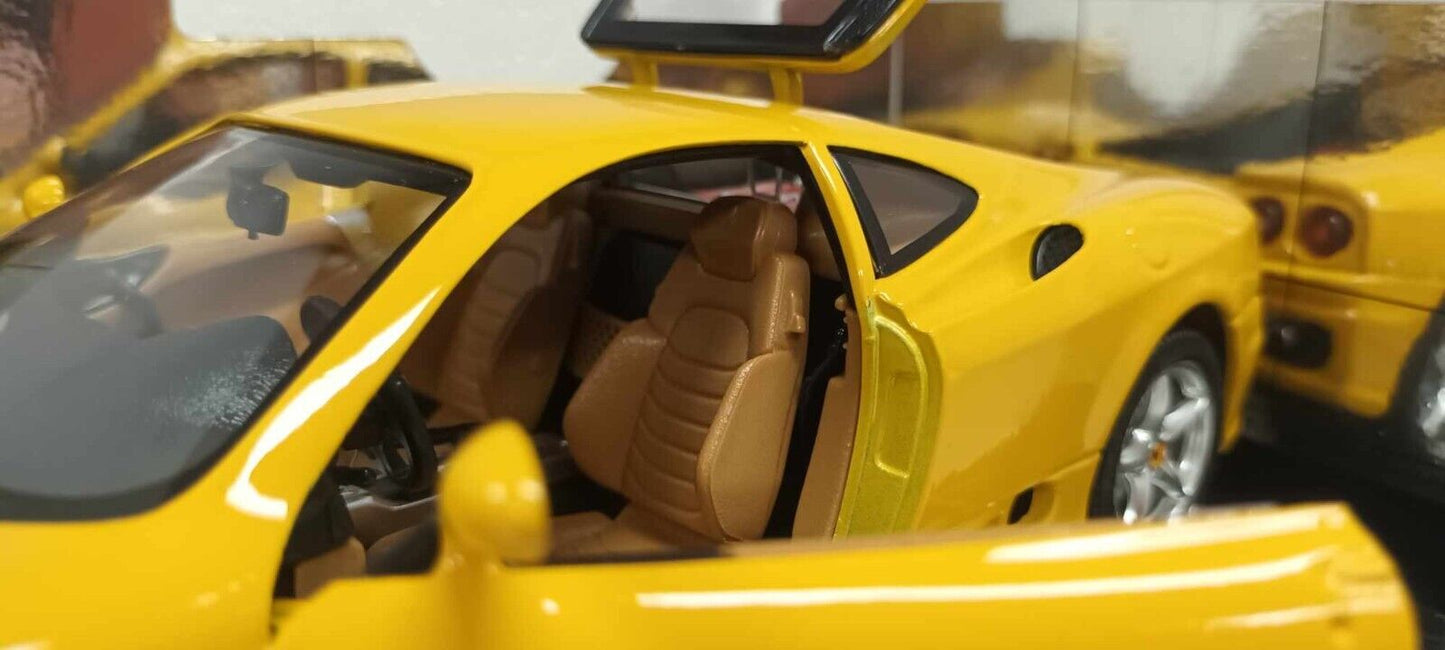 Ferrari 360 Modena Giallo Yellow Burago 1:18 Usato + Box Made in Italy - 1/18