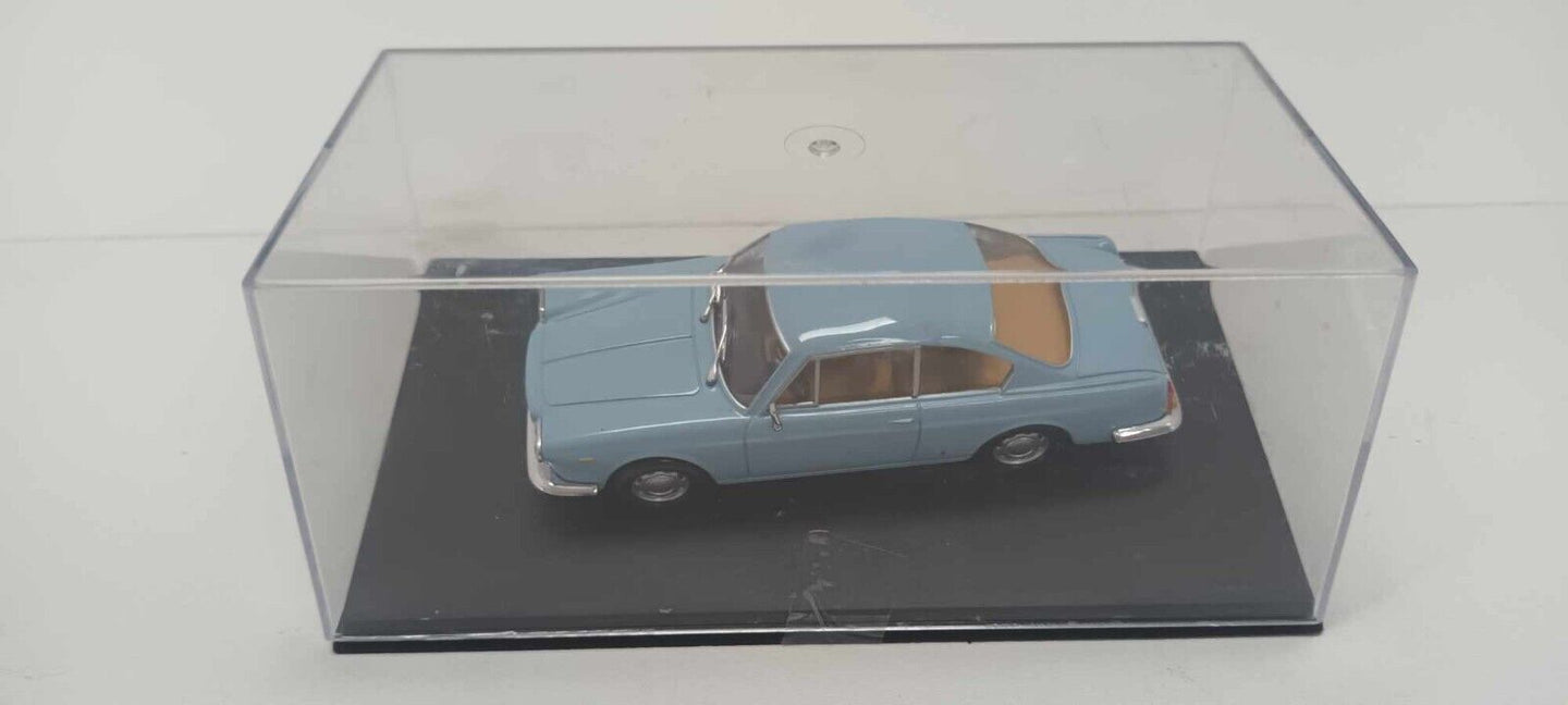 Lancia Flavia Coupé 1961 Azzurro Edicola Deagostini 1:43 Usato + Teca + Basetta