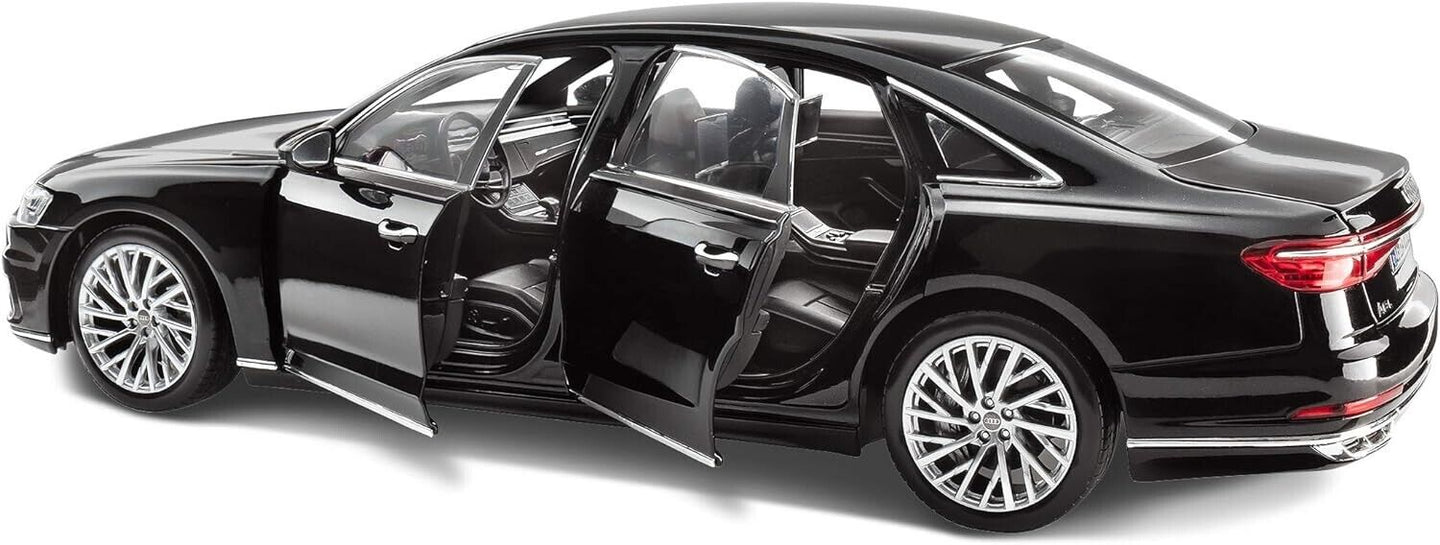 Audi A8 L Mythosschwartz Myth Black Norev 1:18 Audi Collection Usato + Box