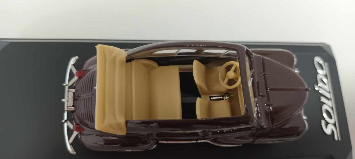 4538 Renault 4CV Decouvrable 4 CV Cabrio Solido 1:43 Miniature Usato + Teca Box