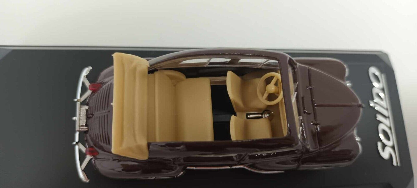 4538 Renault 4CV Decouvrable 4 CV Cabrio Solido 1:43 Miniature Usato + Teca Box