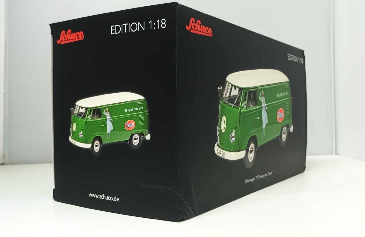 Volkswagen T1 Transporter Persil 1958 - 1963 Schuco 1/18 Verde  GM Shop