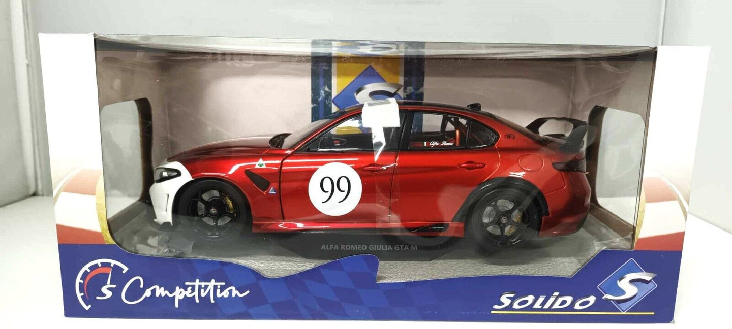 Alfa Romeo Giulia GTA M Tricolore Mugello 1969 Livery 2022 SOLIDO 1/18 Rossa Red
