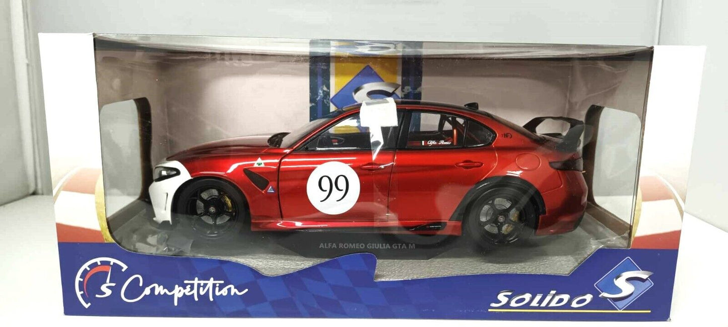 Alfa Romeo Giulia GTA M Tricolore Mugello 1969 Livery 2022 SOLIDO 1/18 Rossa Red