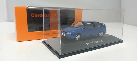 Seat Cordoba SX 1999 Herpa Seat Collection 1:43 Blu Metallizzato Usato + Teca