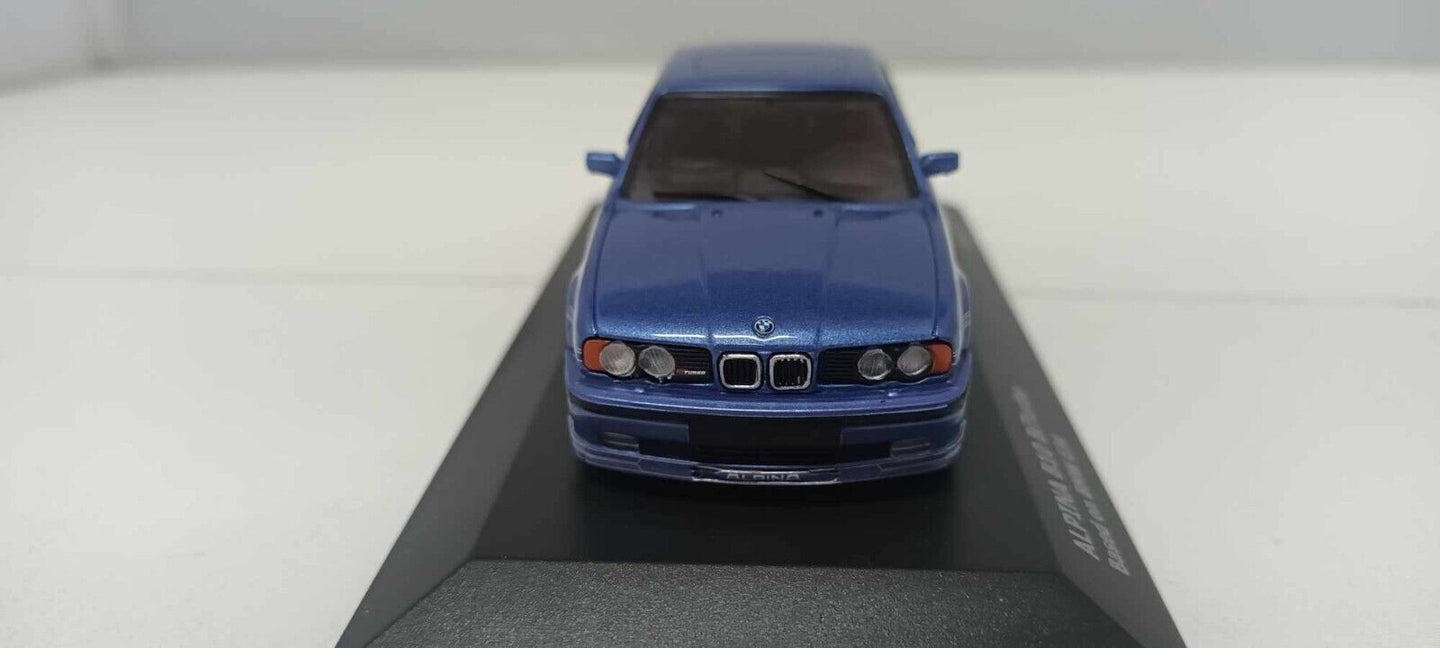 BMW E34 Alpina B10 Biturbo Solido 1:43 Blu Metallizzato Blue Met Usato + Box