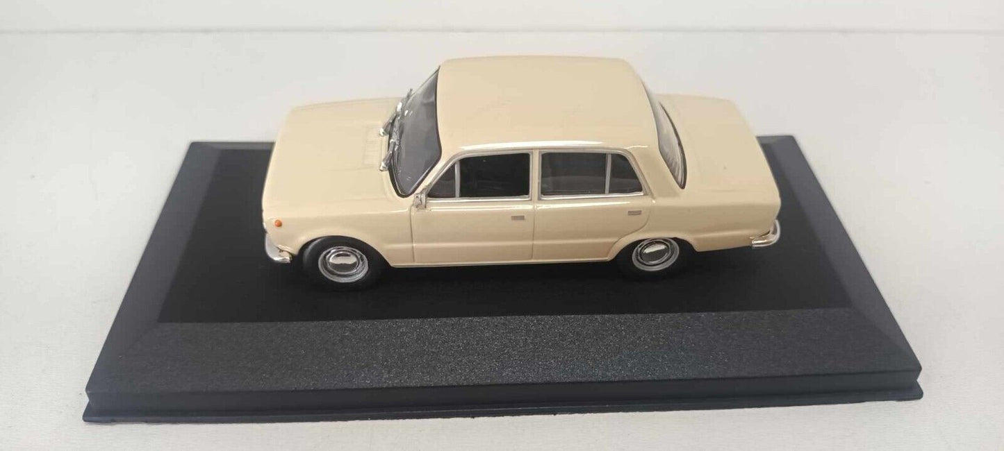 Fiat 124 L Berlina 1968 Beige Edicola 1:43 Usato + Teca Die Cast