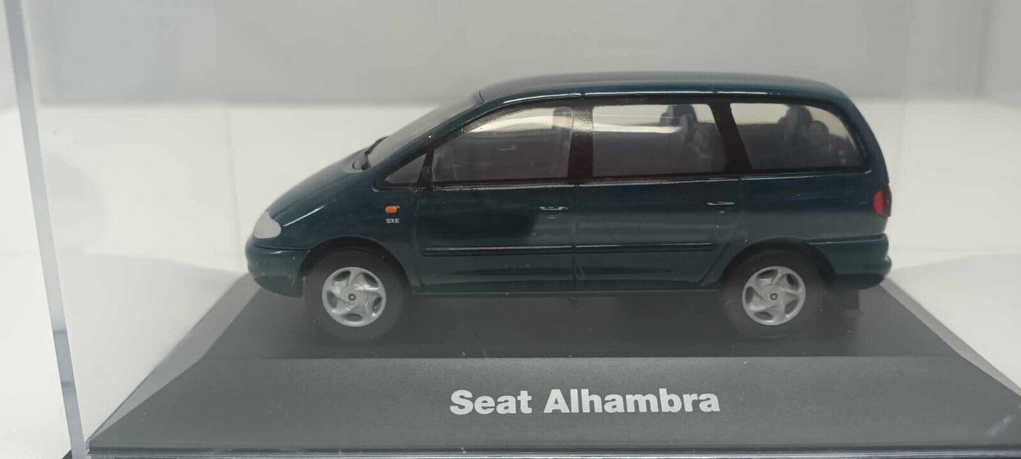 Seat Alhambra Herpa Seat Collection 1:43 Verde Metallizzato Usato + Teca GM Shop