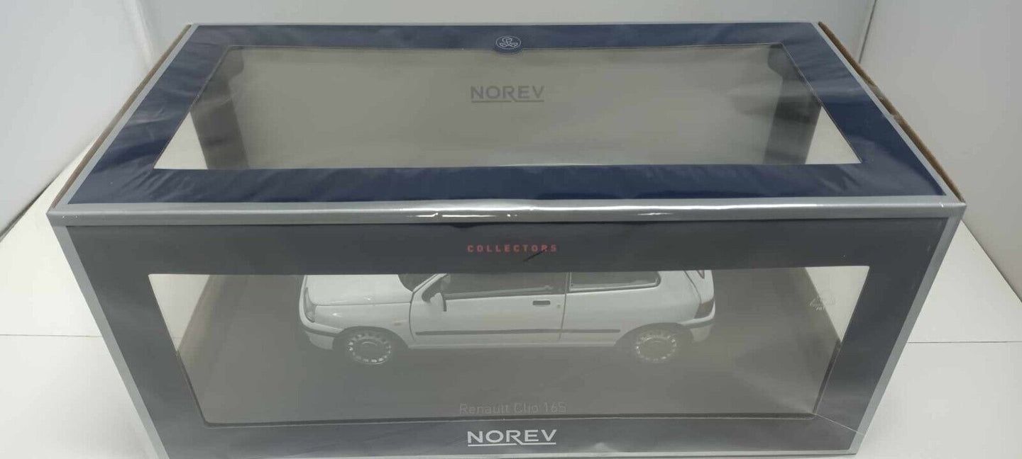 Renault Clio 16S 1991 Glacier White Norev 1:18 Bianco Nuovo 185251 GM Shop