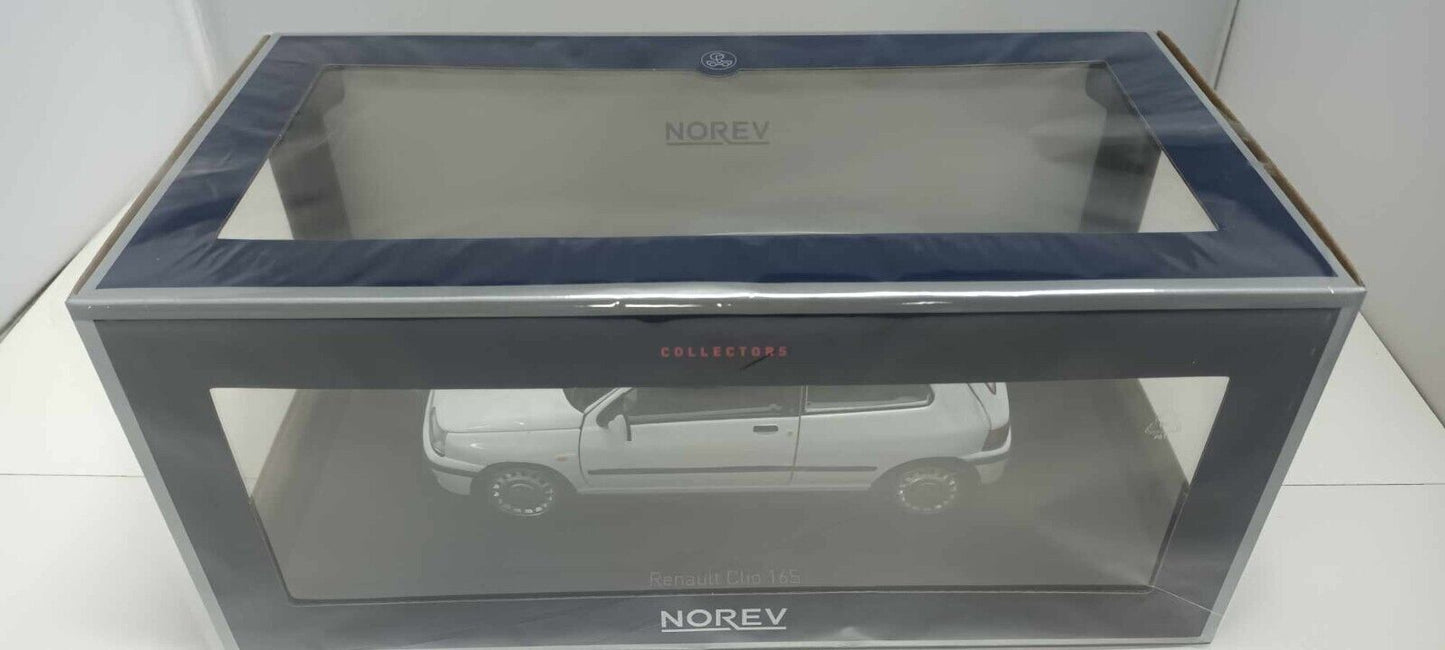 Renault Clio 16S 1991 Glacier White Norev 1:18 Bianco Nuovo 185251 GM Shop