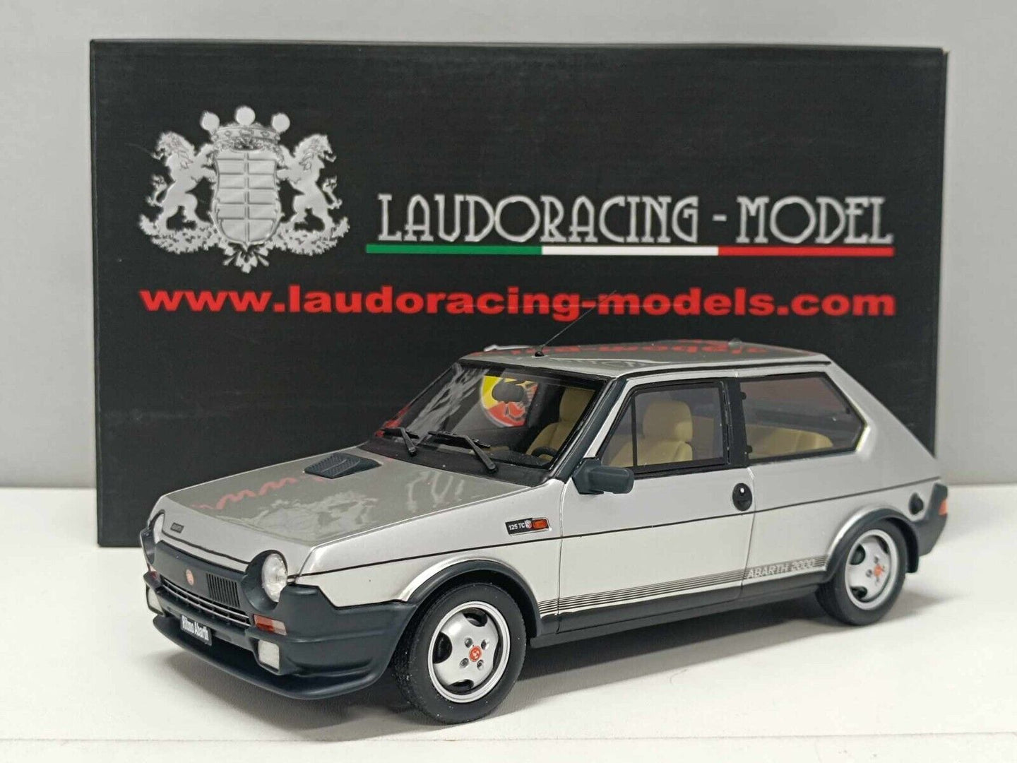 Fiat Ritmo 125 TC Abarth 1982 Silver Grigio - Laudoracing 1:18 Usato + Box Rare
