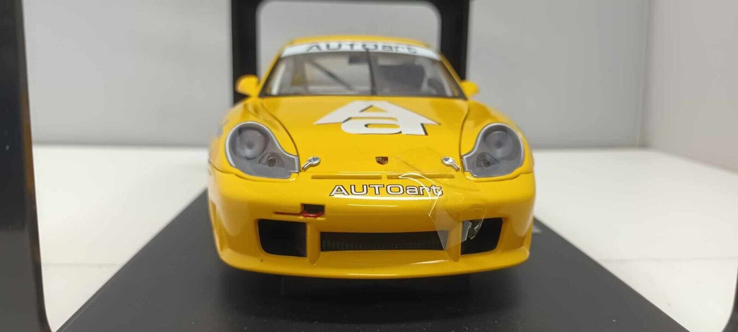 Porsche 911 996 GT3R Cup Giallo Yellow Autoart 1:18 Usato + Box Limited Edition