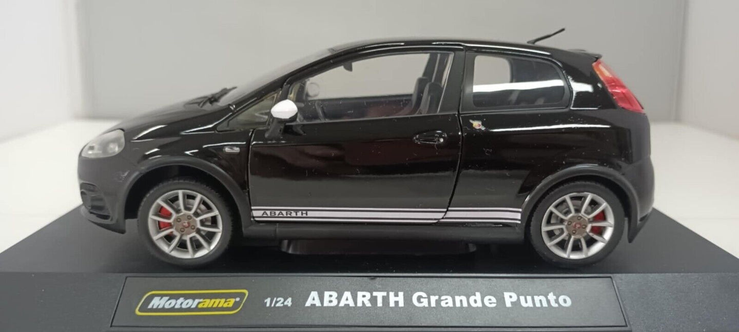 Fiat Abarth Grande Punto Nero Black Motorama 1:24 Usato + Box 1/24 Very Rare 