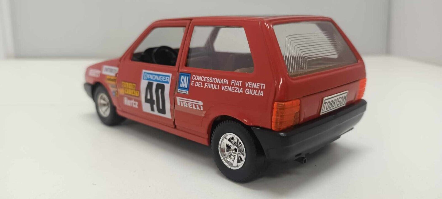 Fiat Uno Turbo #40 Obsoleta Burago 1:24 Usato Made In Italy 1/24