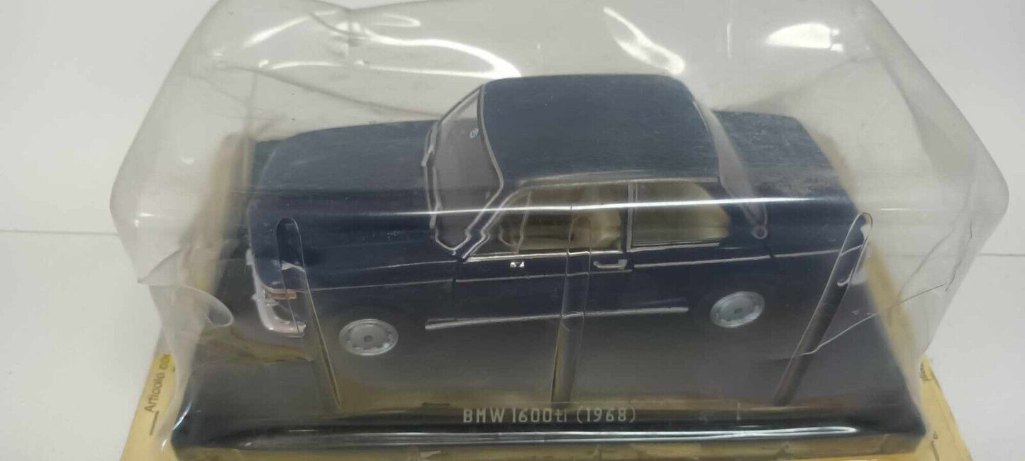 BMW 1600ti 1968 Blu Notte Edicola 1:24 Usato + Blister