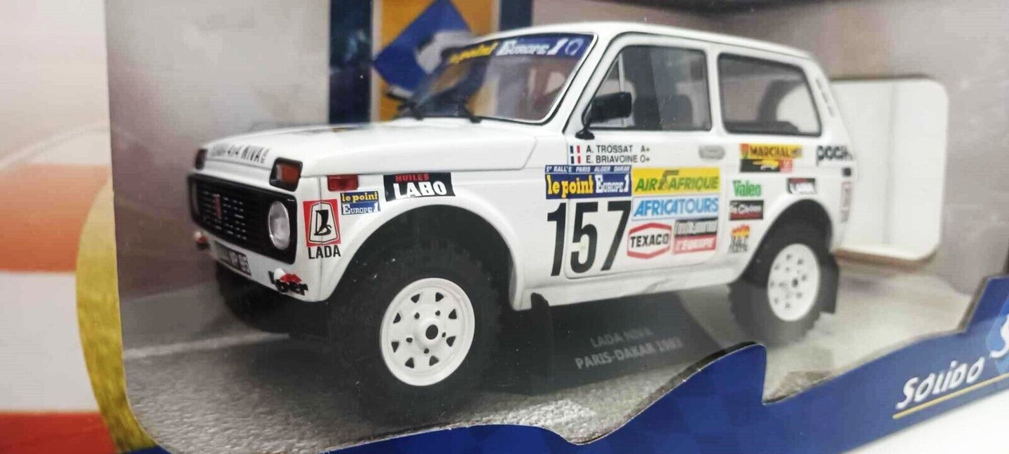 Lada Niva Paris Dakar 1983 Trossat / Briavoine #157 Solido 1:18 Nuovo 1/18
