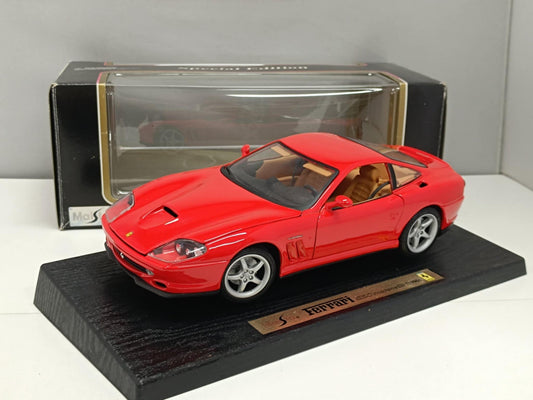 Ferrari 550 Maranello 1996 Red Rosso Maisto 1:18 Usato + Box 1/18