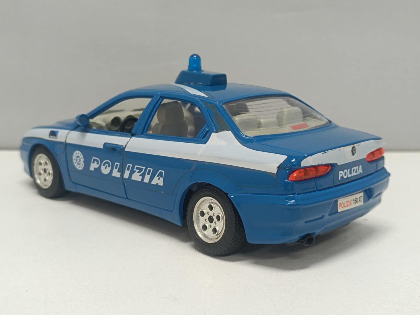 Alfa Romeo 156 Polizia Police 1998 - Burago 1:24 Usato No Box 1/24