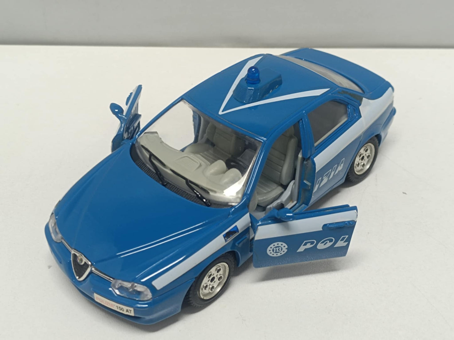 Alfa Romeo 156 Polizia Police 1998 - Burago 1:24 Usato No Box 1/24