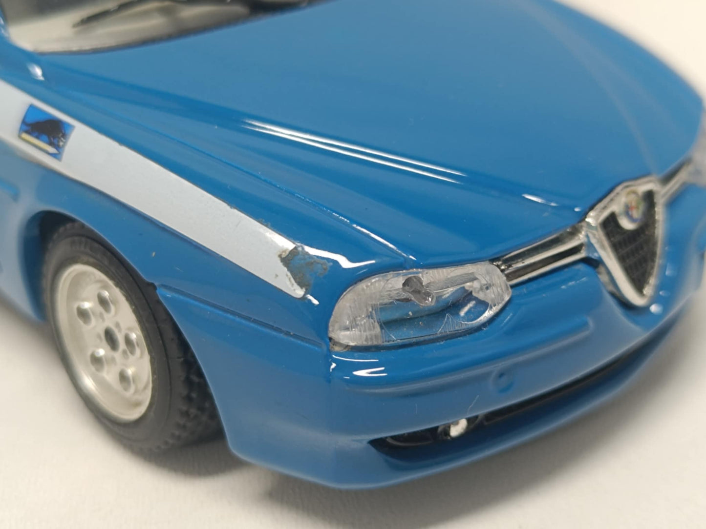 Alfa Romeo 156 Polizia Police 1998 - Burago 1:24 Usato No Box 1/24
