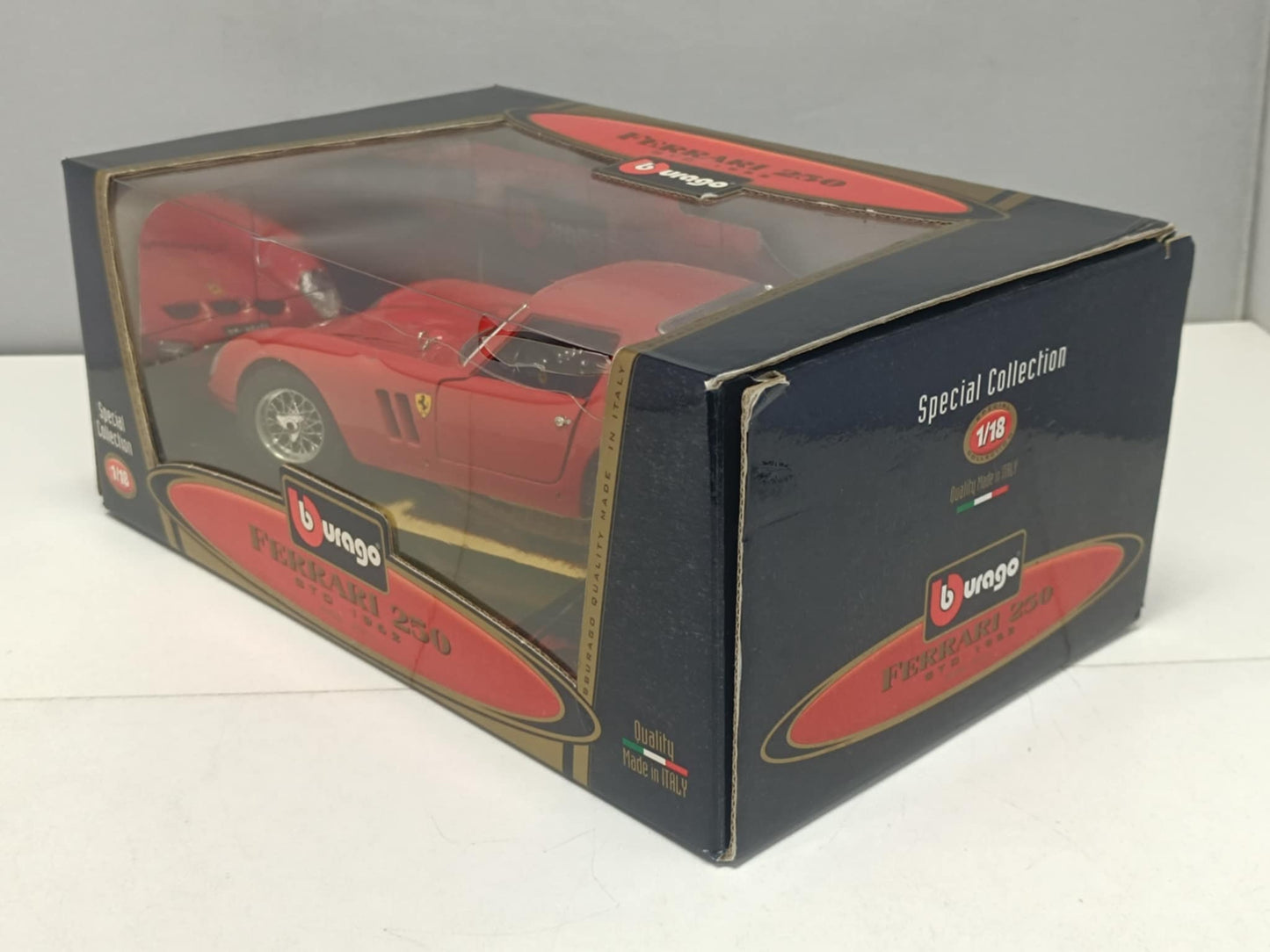 Ferrari GTO 1962 Rosso Red Burago Bburago 1:18 Usato 1/18 Made in Italy