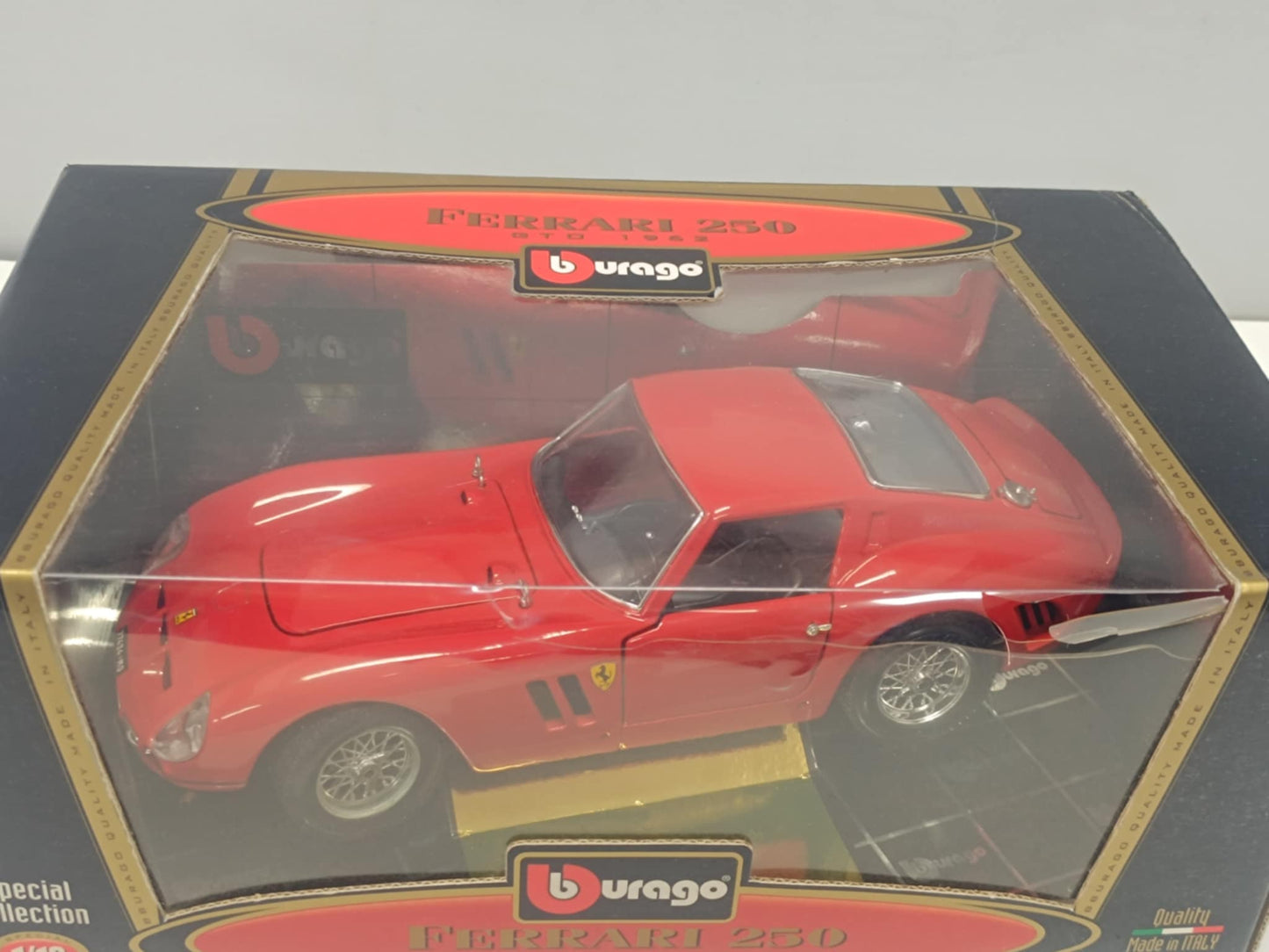 Ferrari GTO 1962 Rosso Red Burago Bburago 1:18 Usato 1/18 Made in Italy