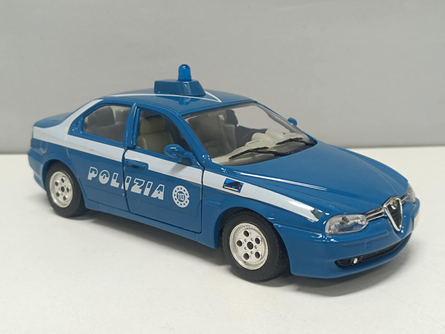 Alfa Romeo 156 Polizia Police 1998 - Burago 1:24 Usato No Box 1/24