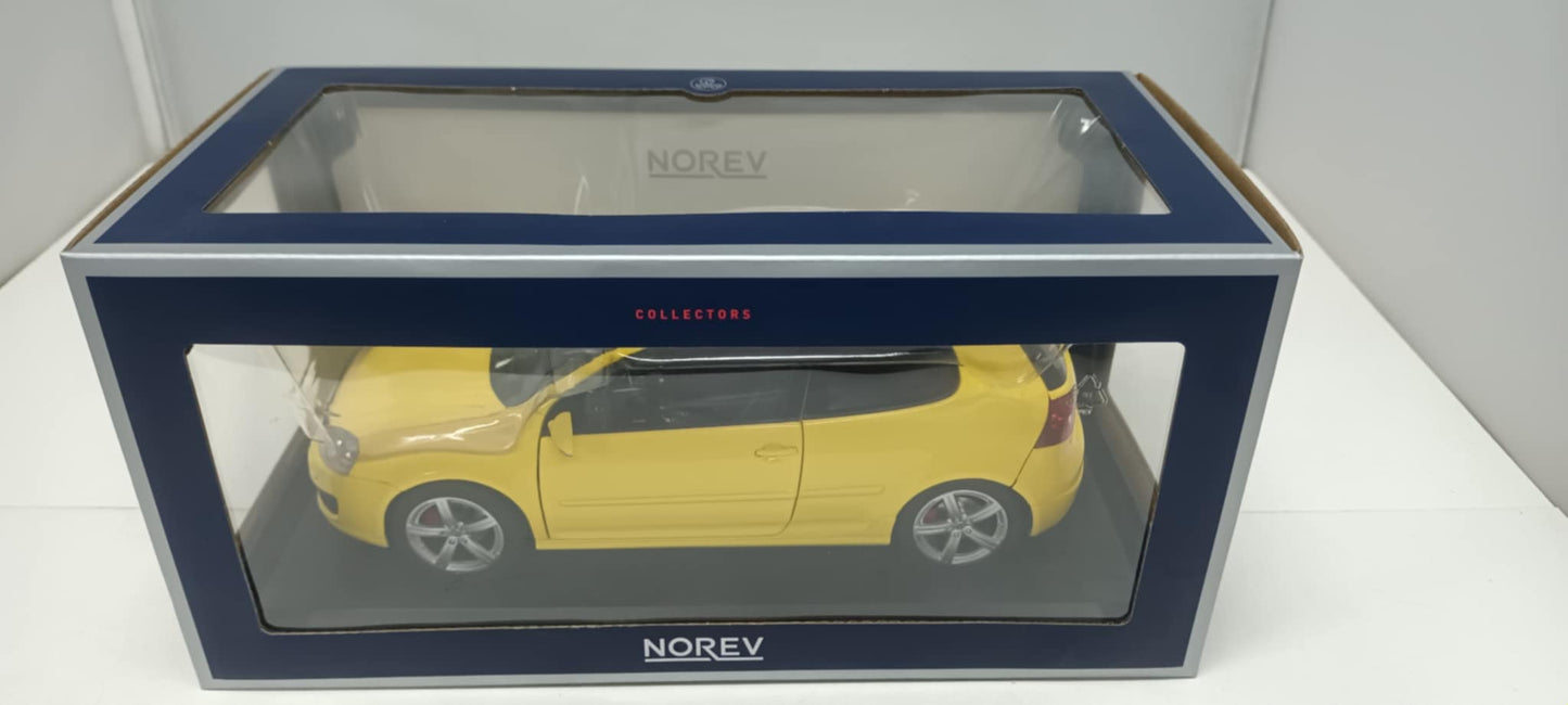 Volkswagen Golf GTI Pirelli Giallo Yellow 2007 Norev 1:18 Usato Limited Edition