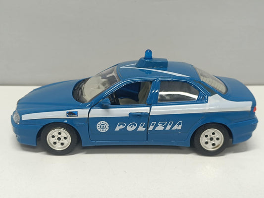 Alfa Romeo 156 Polizia Police 1998 - Burago 1:24 Usato No Box 1/24