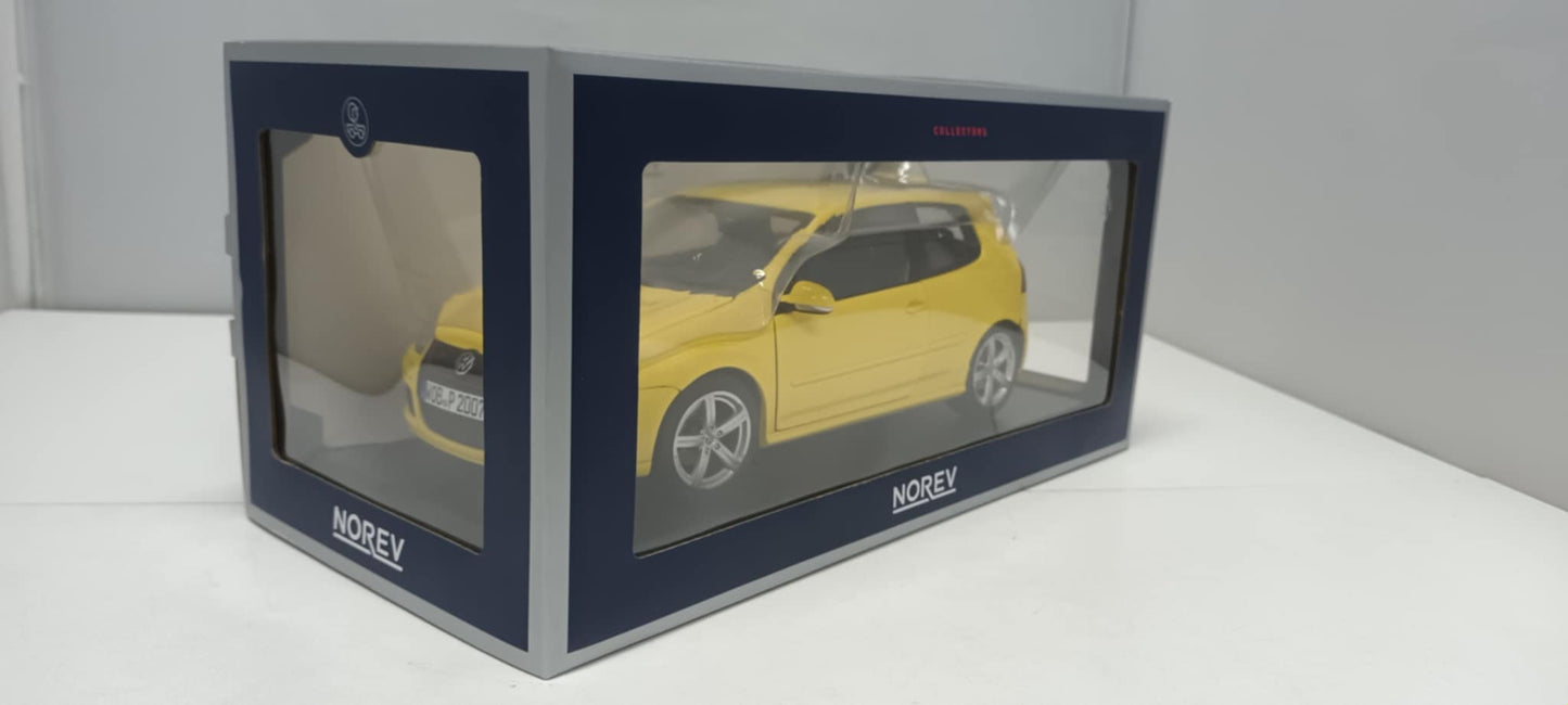 Volkswagen Golf GTI Pirelli Giallo Yellow 2007 Norev 1:18 Usato Limited Edition